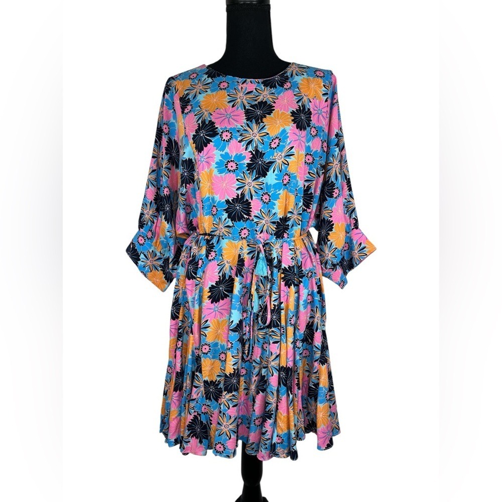 Aakaa Floral Belted Dress – Size S‎